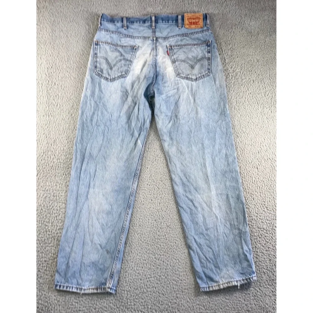 Vtg Levi's 550 Relaxed Fit Jeans Men 38x32‎ Light Wash Fit 36x31